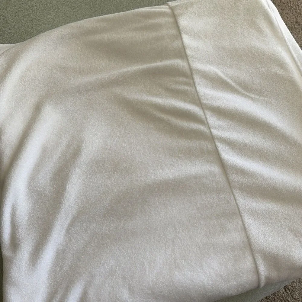 Berkshire Blanket Cal King All-Season Microfleece Top Sheet/Blanket White